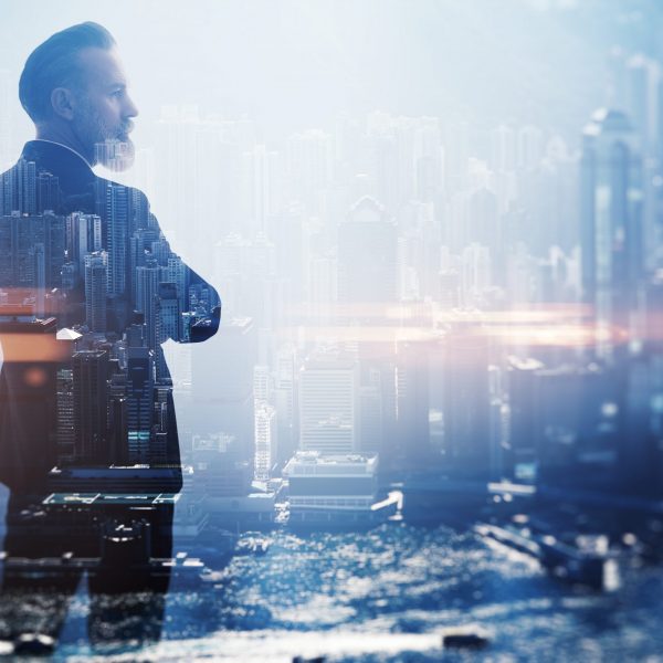 Expert looking over the city. 